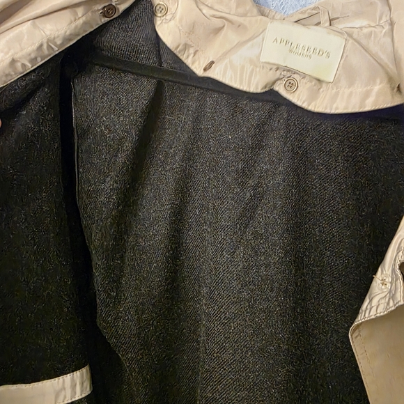 Appleseed's Khaki Hooded Trench Coat - Picture 8 of 15